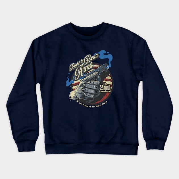 Right to bear arms Crewneck Sweatshirt by arnexz